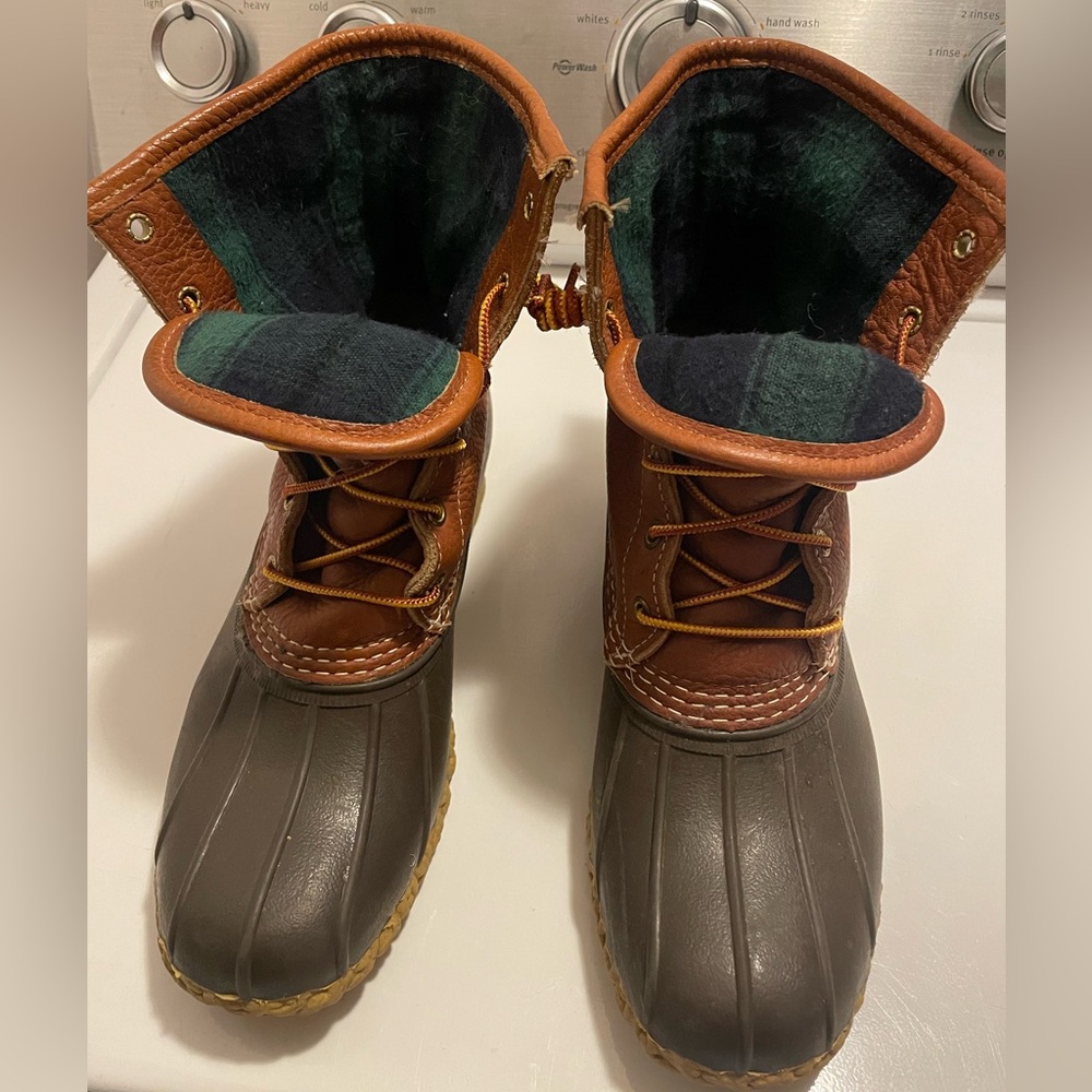 Women’s chamois flannel lined ll bean boots